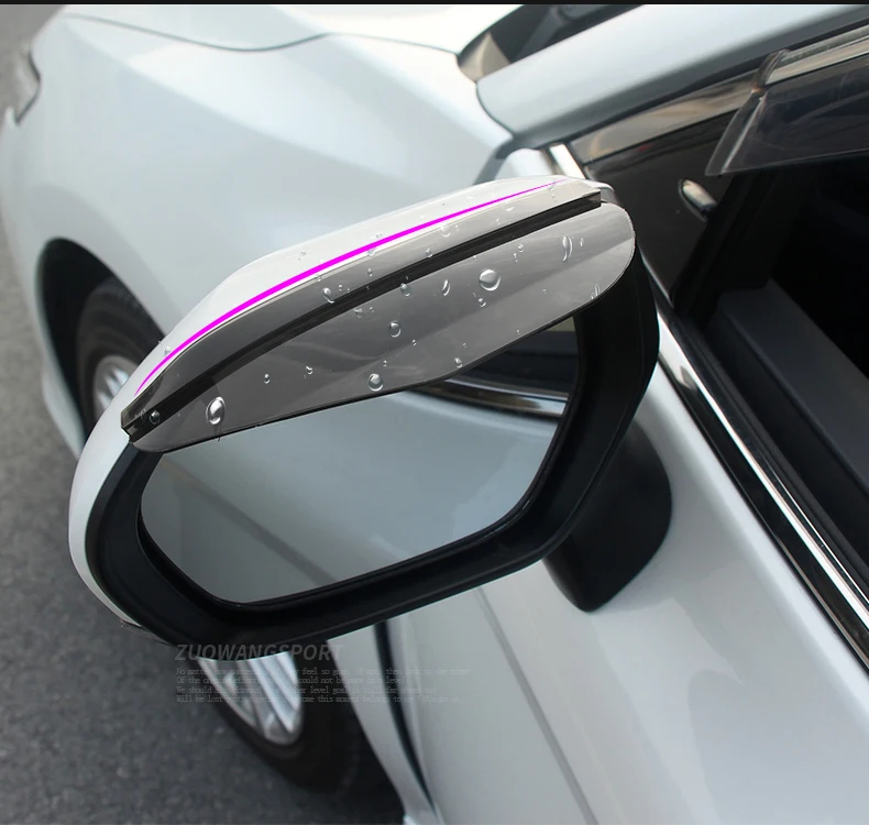 

KOUVI Auto Accessories Rearview Rear View Mirror Rain Gear Shield Anti Rain Cover For Toyota Camry 2017 2018