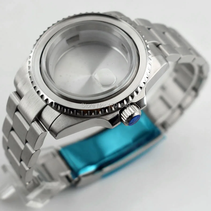 Аксессуары для часов 40 мм 1xcase + 1xbezel 1xsteel ремешок подходит NH35 NH36 ETA2836 Miyota8205 8215 821A DG2813