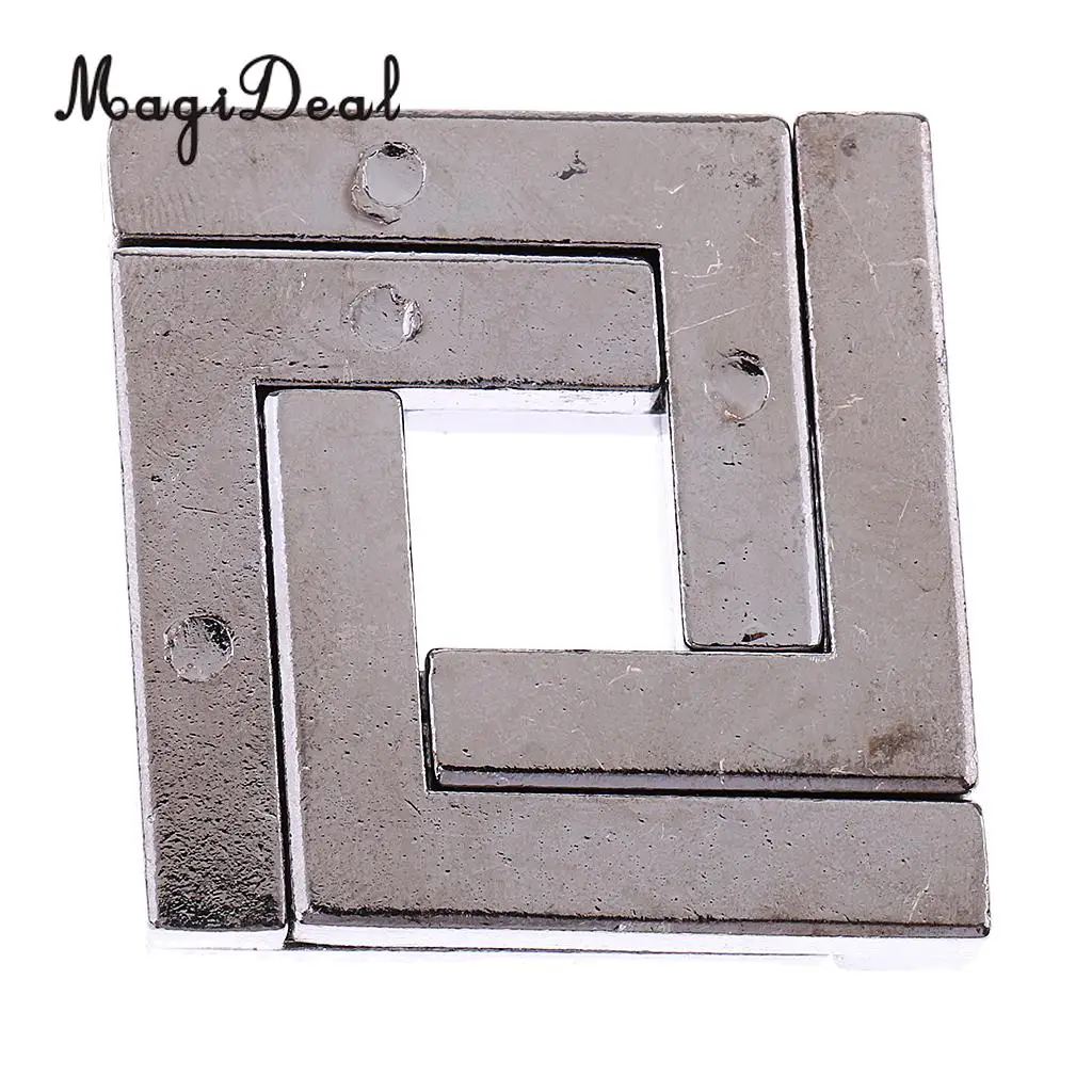 Educational Intelligence Mind Game Chinese Square Lock Puzzle Brain Teaser IQ Toy for Friends Children Adult Gift