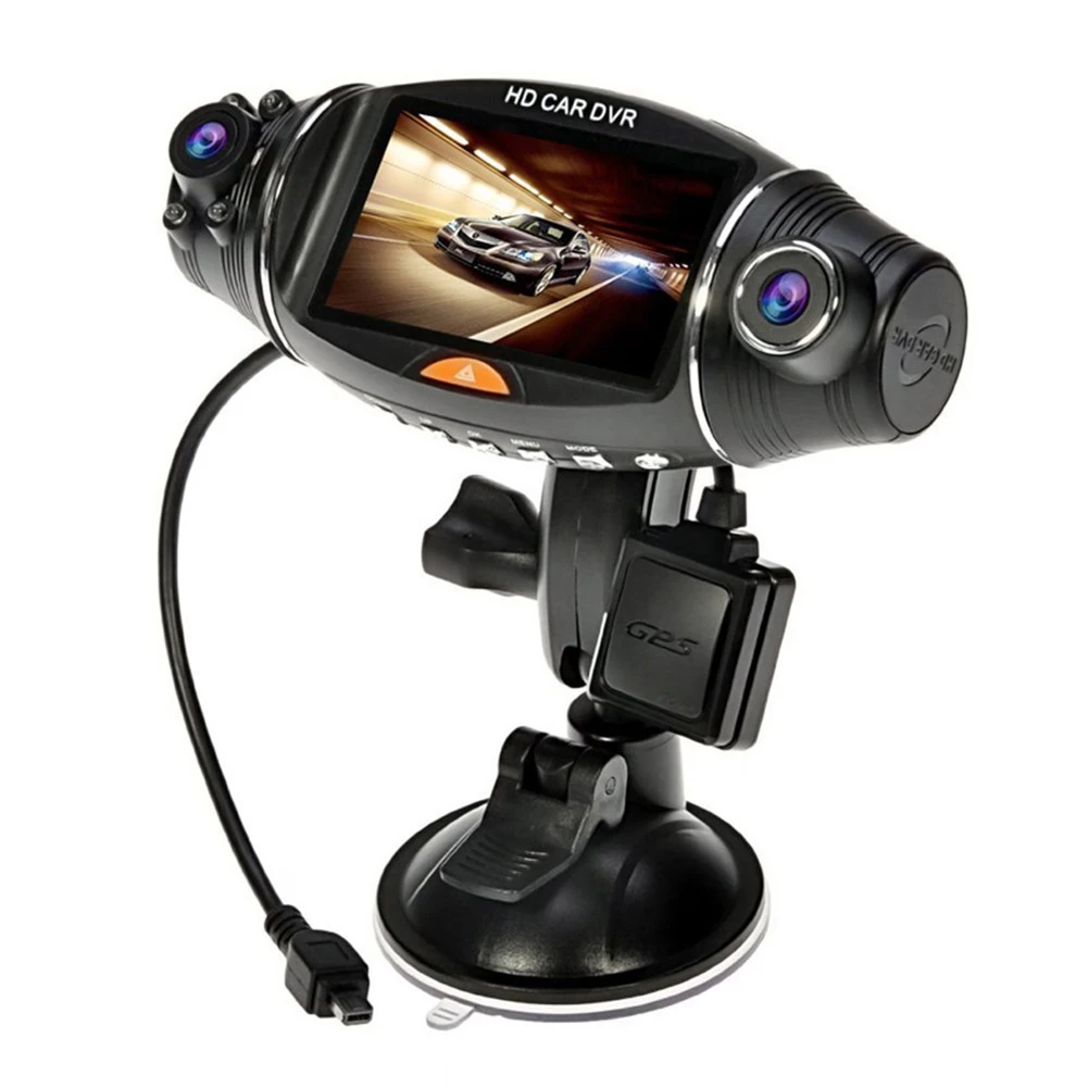 

HD 1080P Car DVR Dual Lens Camcorder 2.7'' Dash Cam Recorder G-Sensor GPS Car Dash Camera