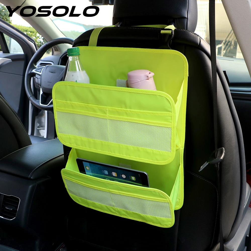 YOSOLO Car Seat Back Bag Organizer Stowing Tidying Car-styling Universal Storage Bag Interior Accessories Trunk Container