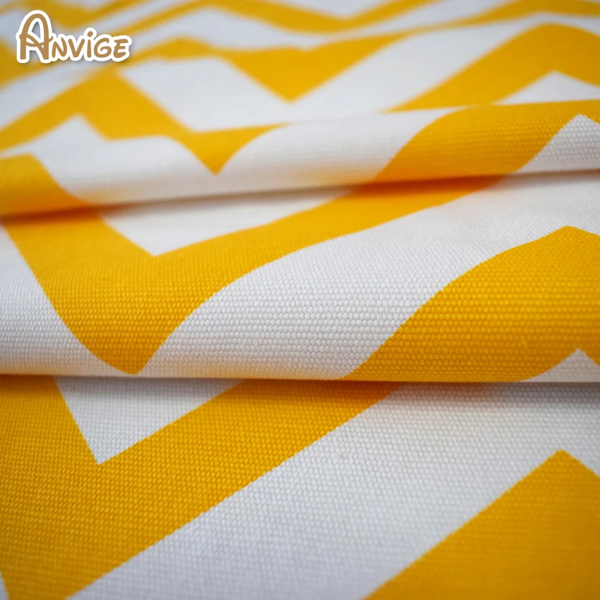 Modern Yellow Wave Printed Roman Shade  (4)