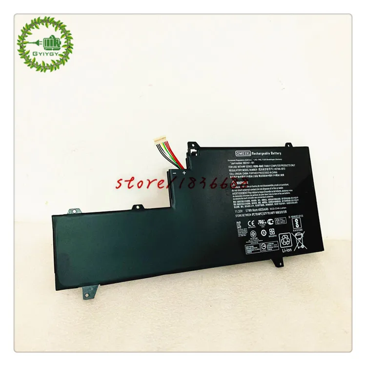 

GYIYGY OM03XL Laptop Battery For HP Elitebook x360 1030 G2 HSTNN-IB7O HSN-I04C 863167-171 11.55V 57Wh