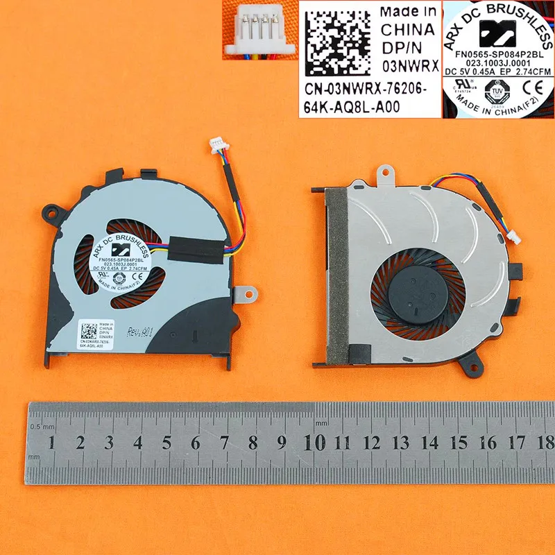 New Laptop Cooling Fan for DELL Inspiron 15 7558 7568-Original PN: 03NWRX 023.1003J.0001  Компьютеры и