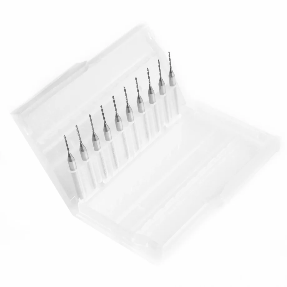 10 Pcs Carbide Micro Drill Bits 1.25mm CNC PCB Dremel