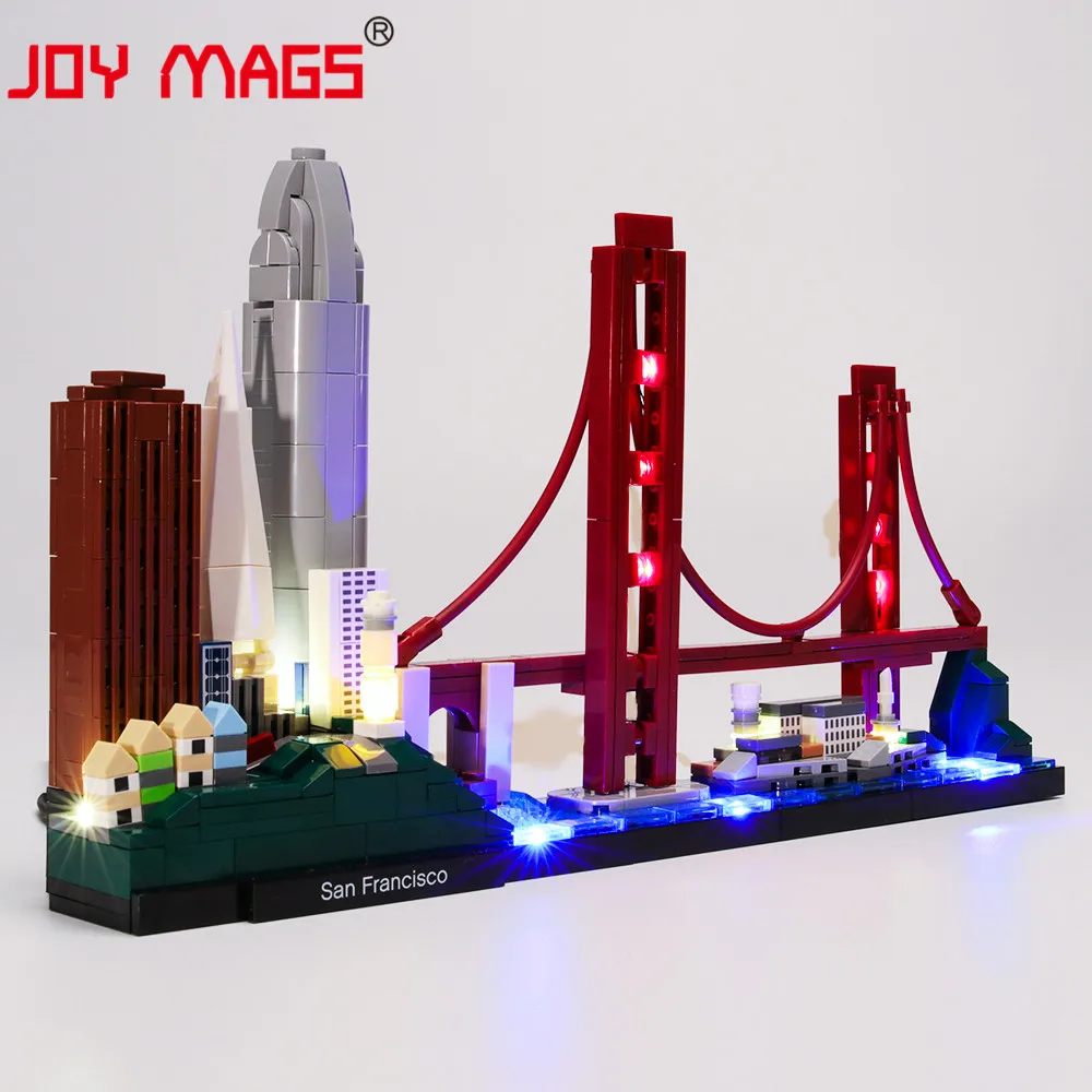 

JOY MAGS Led Light Kit for 21043 Architecture San Francisco Building Blocks Set (NOT Include the Model) Bricks Toys for Children