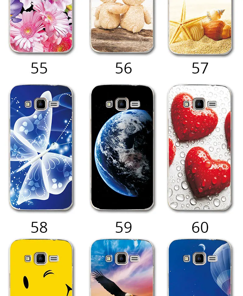 Love Heart Capa For Samsung Galaxy Core Prime G3608 Cases Cover G360 G3606 G3608 G3609 G361F G360H G360F G361H Star Phone Bags