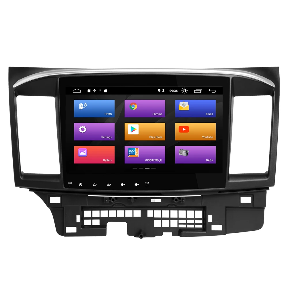 Josmile автомобильный мультимедийный плеер 2 Din Android 9,0 для Mitsubishi Lancer X 9 10 2008-201510,1 дюймов 4G Авторадио gps навигация Wifi