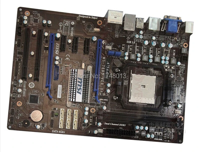 

original motherboard for MSI A75A-G35 DDR3 Socket FM1 A75 Fully Integrated Quad-core APU Desktop motherborad