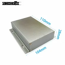 Мощность основа Алюминий корпус из экструдированного коробки DIY 104X28X110 мм настенного монтажа