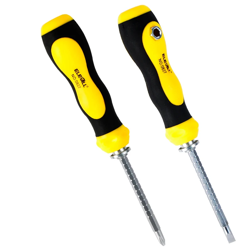 

ELECALL Flexible screwdriver Dual Use Adjustable Magnetic Screwdriver With Slotted And Phillips Repairing Tool