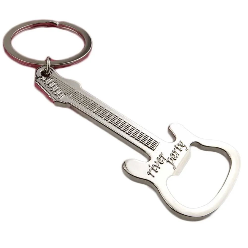 

Gift Zinc Alloy beer guitar bottle opener bottle opener keychain keyring key chain key ring