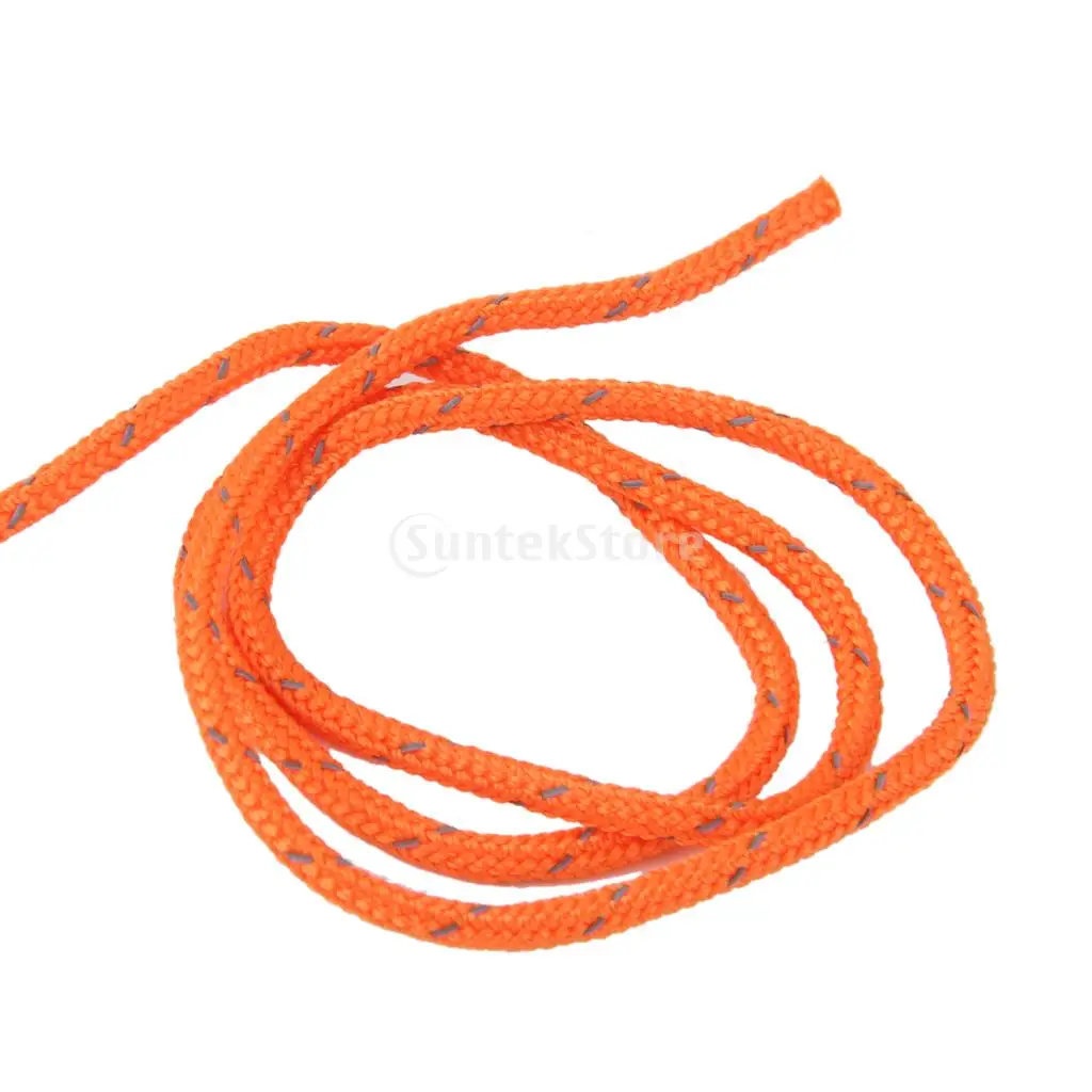 3 мм оранжевый светоотражающего тента Guy Line Rope Camping Cord Paracord 20M