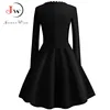 4XL Plus Size Women Embroidery Vintage Dress Lace Black Elegant Bodycon Party Dresses Long Sleeve Casual Autumn Winter Vestidos ► Photo 3/6