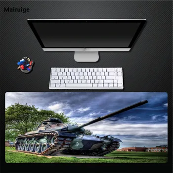 

Mairuige Mouse Pad Tank War Pattern Rubber Mouse Pad Rectangular Large Size Non-fading Table Mat 400X900 Thickening