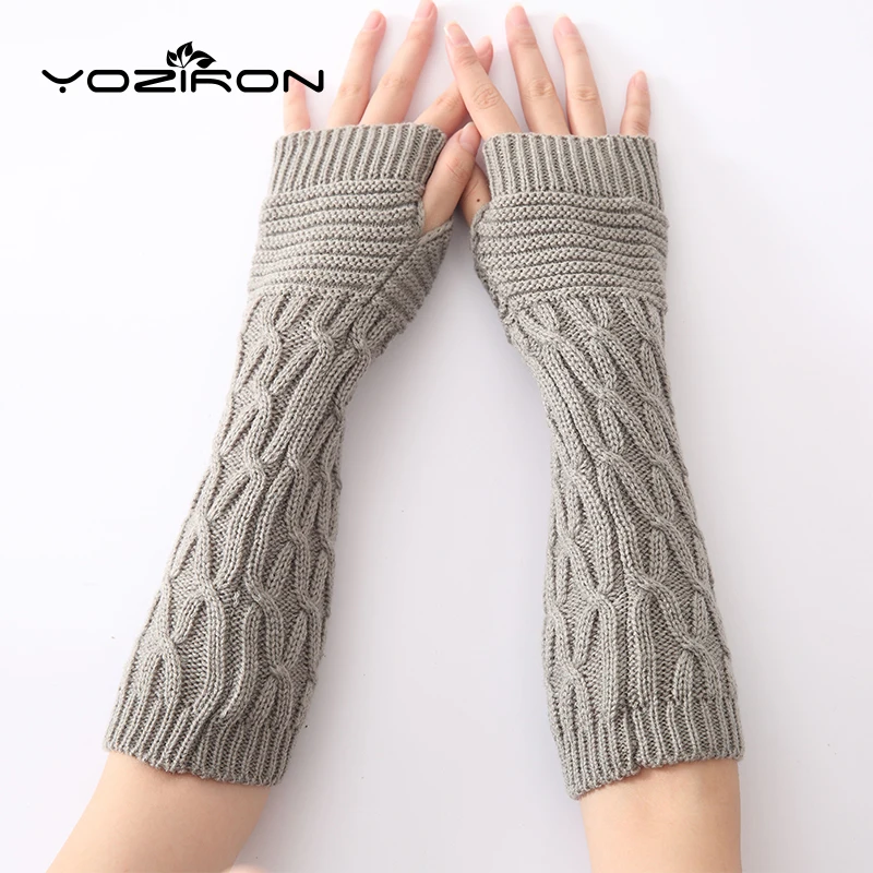 YOZIRON Wholesale 4 Pairs Fashion Women Knit Arm Warmers Winter Knit