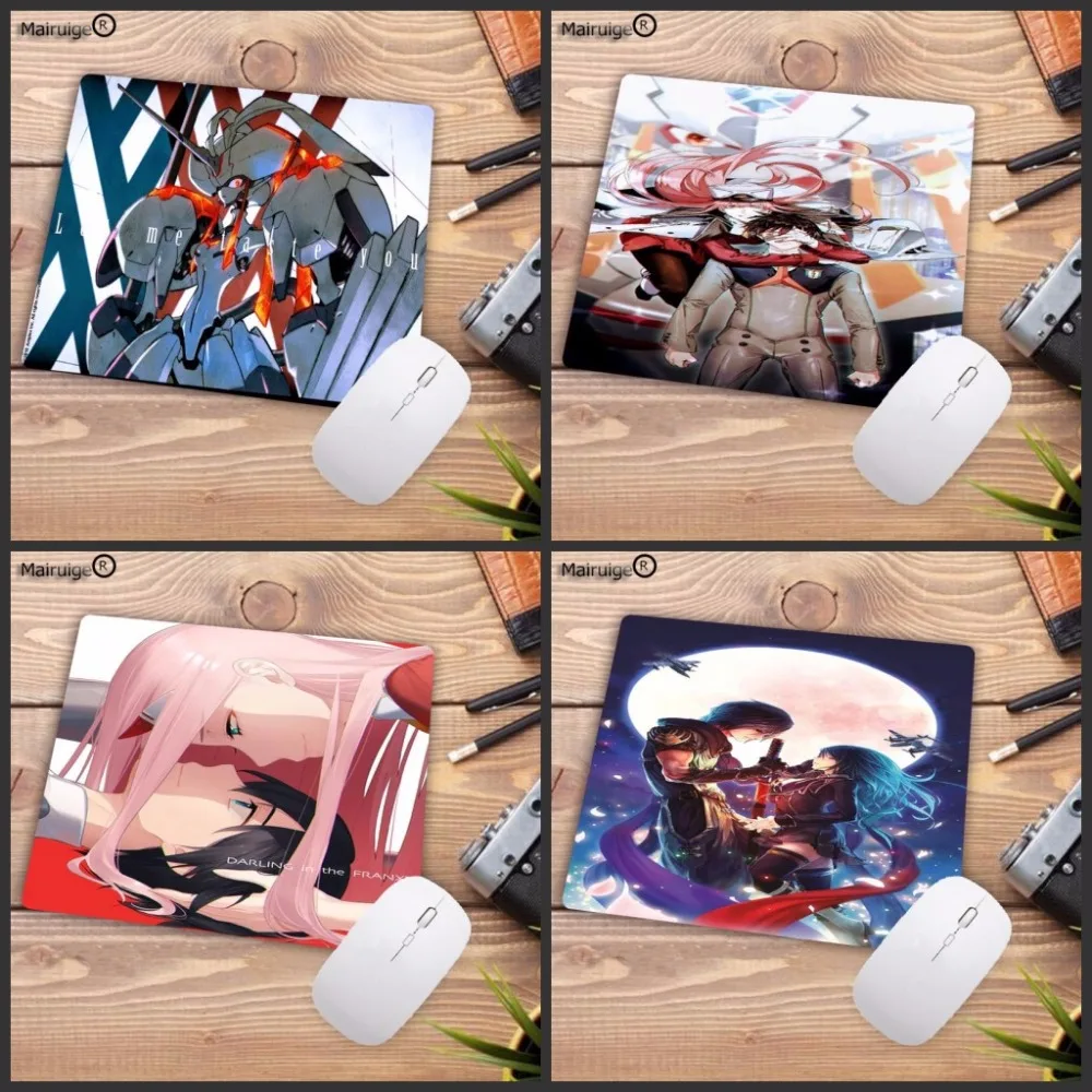 Mairuige Non Slip PC DARLING in the FRANXX Unique Desktop Pad Game Lockedge Mousepad Size for 18x22cm 20x25cm Rubber Mouse Mat | Компьютеры