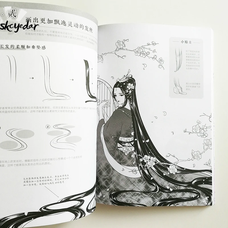 Книга для рисования Аниме/манга начинающих: Рисование древней красоты раскраска