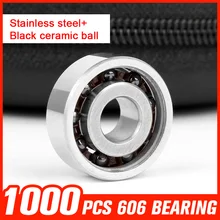 1000pcs Bearing 606 Ceramic Ball Bearing for Roller Skating Drift Board Matel Tri-spinner Hand Spinner Hardware Tool Accessories
