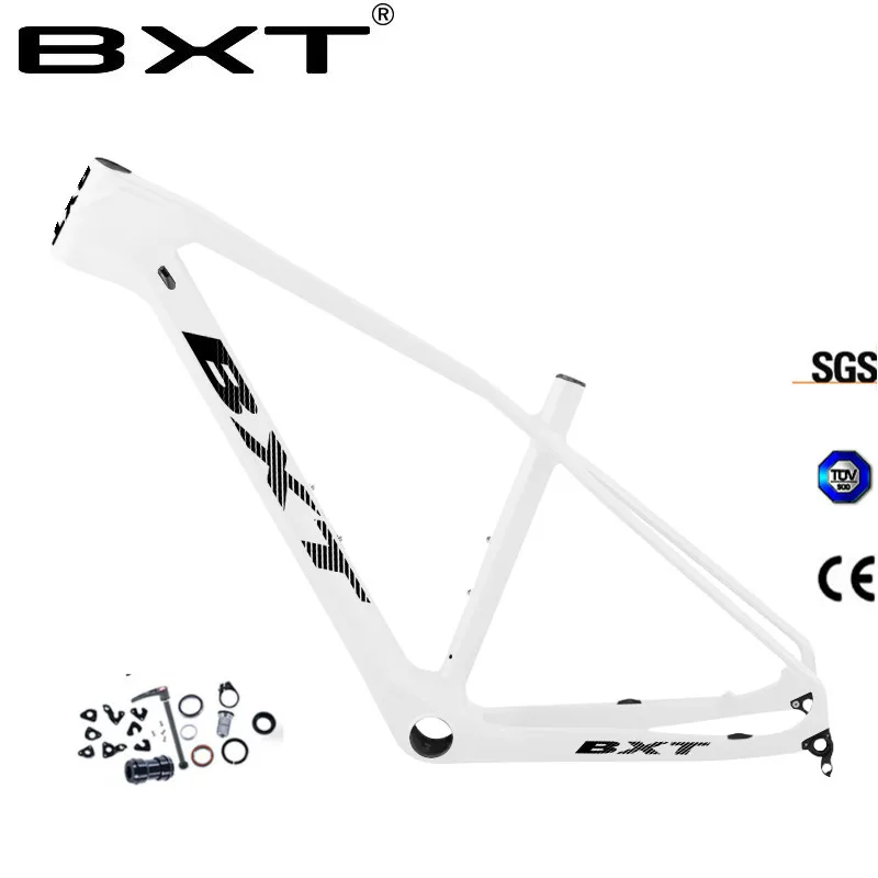 cheap Chinese BXT New carbon 27.5er Mountain Bike Frames Cheap Free Shipping Bicycle MTB Carbon Frame AXLE 12mm EXchange OPEN 9MM