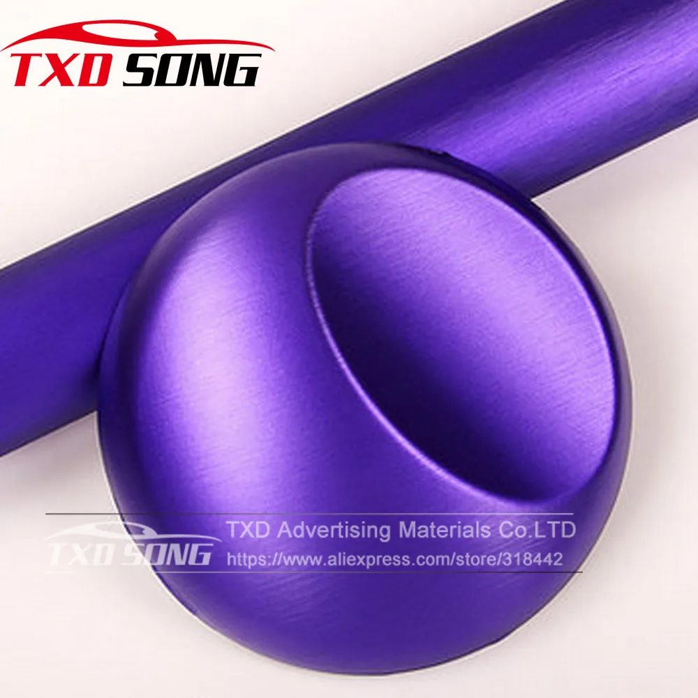 

Premium quality Purple Brushed Car Sticker Metallic Brushed Aluminum Vinyl car Wrap Film Metal brushed Film for car wrapping