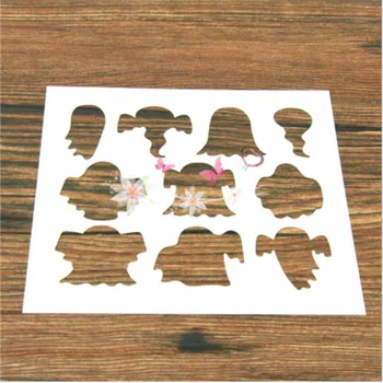 

1PC Cartoon spooky elephant Shaped Reusable Stencil Airbrush Painting Art DIY Home Decor Scrap booking Album Crafts