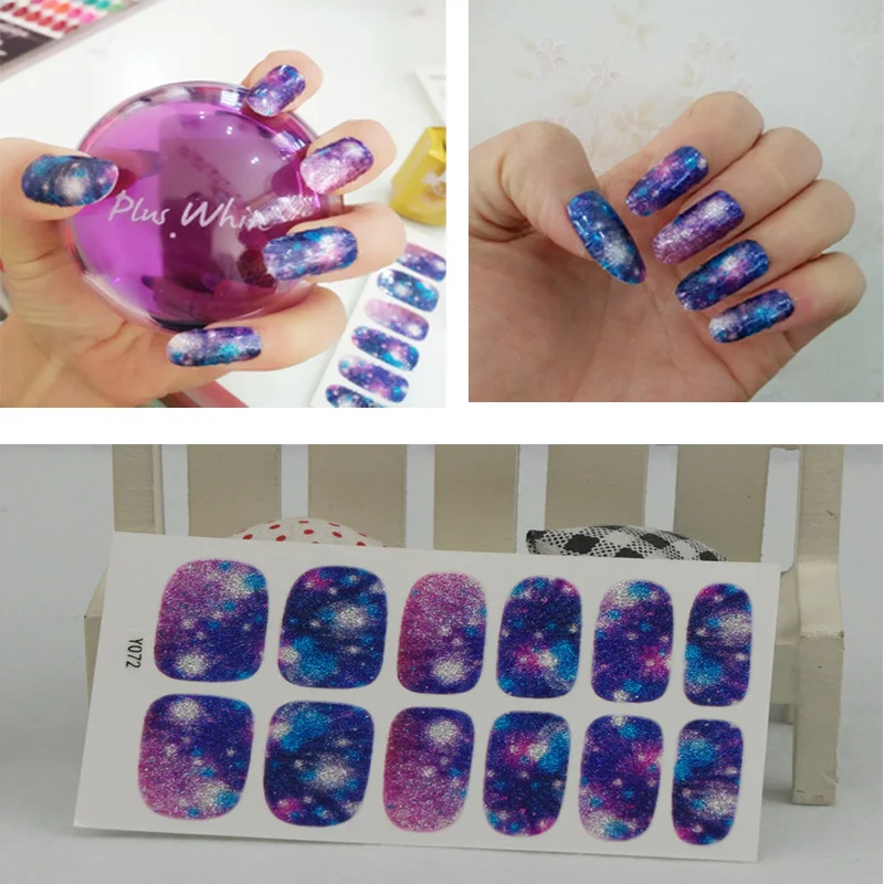 Full Nail WRAPS Art adhesive Sticker False Nails Foil decals Manicure