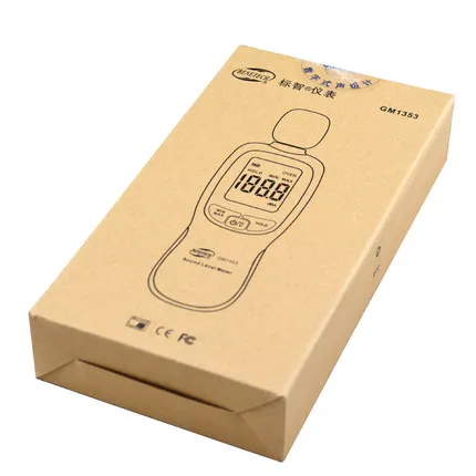 GM1353 цифровой измеритель уровня звука Тестер шума 30-130 дБ в децибелах ЖК-экран noisemeter Номинальная 5,0/5 на основе 1 отзыва клиента