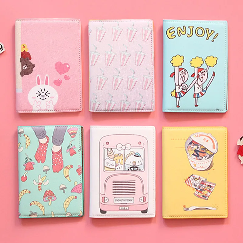 

Cartoon Fruit Unicorn Passport Holder Fashion Women Travel Documents Protect Bag Waterproof Cute PU Leathe Passport Cover