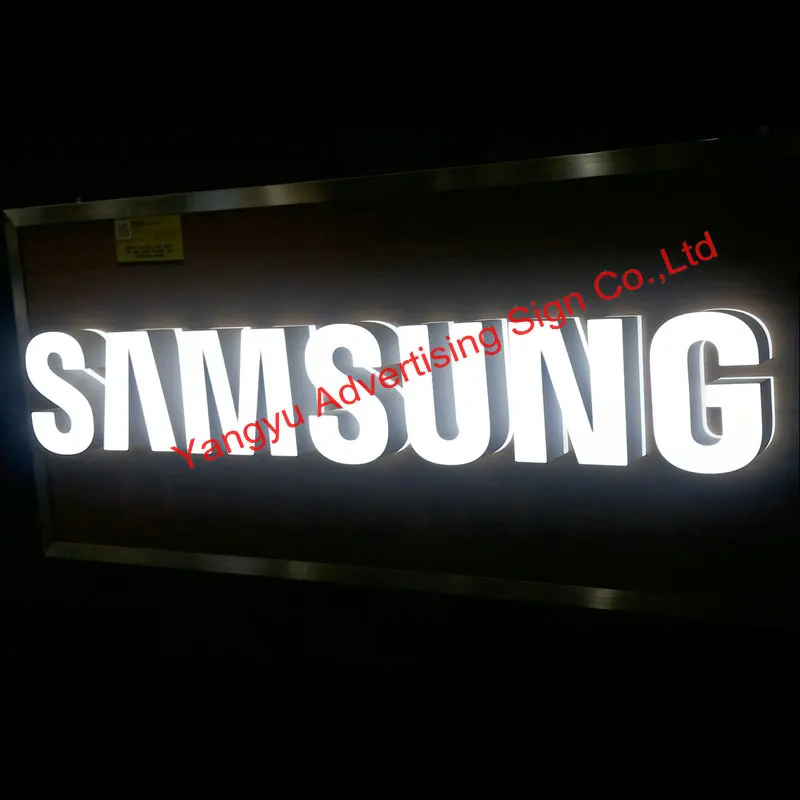 Custom outdoor mobile phone shop name design sign board 3D lighting up