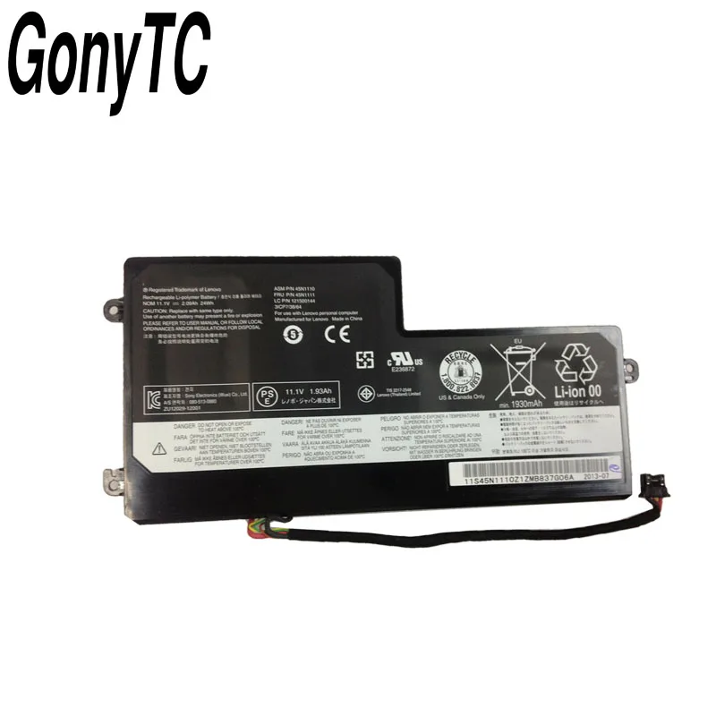 Оригинальный аккумулятор GONYTC для ноутбука Lenovo ThinkPad T440 T440S T450 T450S X240 X250 X260 X270 45N1110