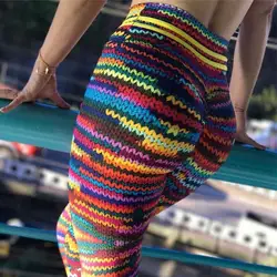 LOSSKY модные новые леггинсы с цифровой печатью шпагат шерсть цветок кора имитация печати брюки женские осенние спортивные тренировочные