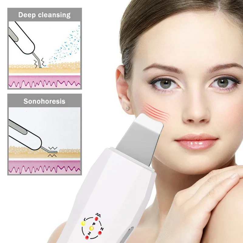 Аппарат Beauty Star ультразвуковой для чистки лица Анионный очиститель пор пилинг спа