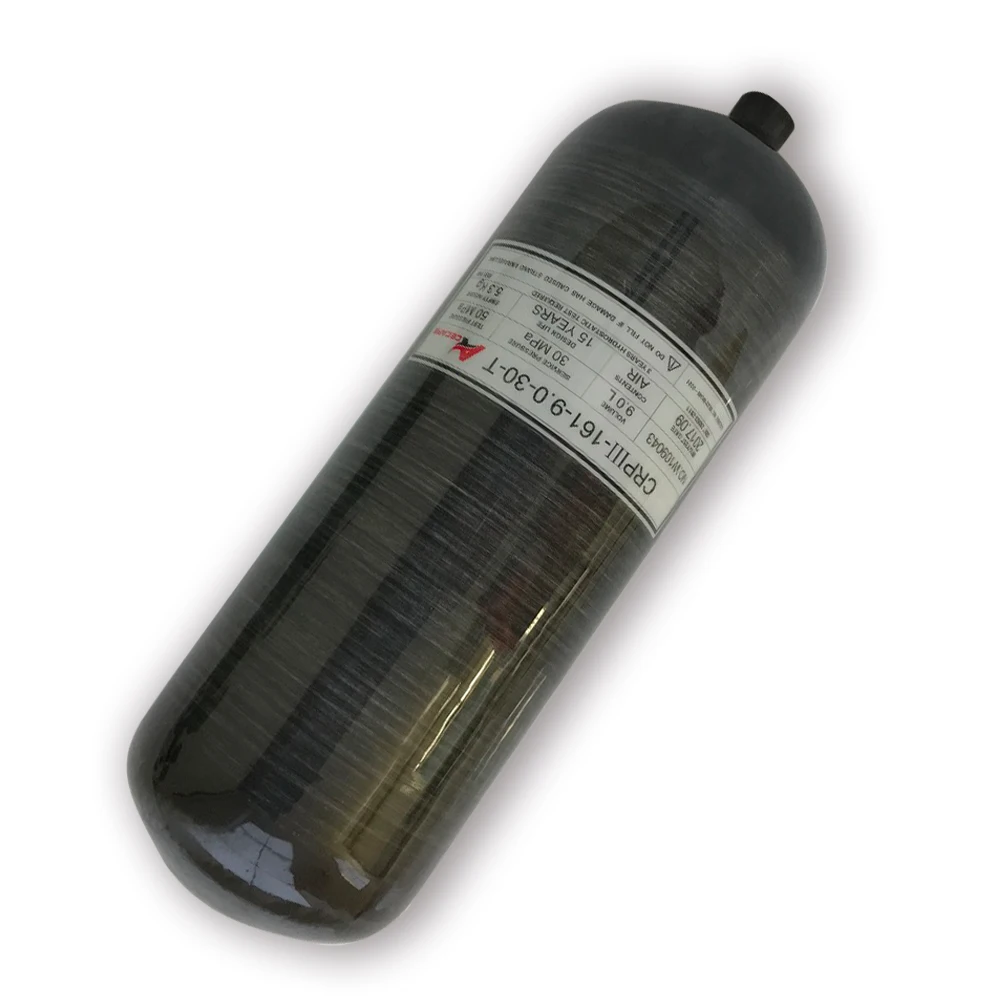 9L 4500Psi 300Bar Composite Carbon Fiber Gas Cylinder for Latest Paintball/SCUBA/Fire Equipment/Industrial with factory price-S 9L 4500Psi 300Bar Composite Carbon Fiber Gas Cylinder for Latest Paintball/SCUBA/Fire Equipment/Industrial with factory price-S