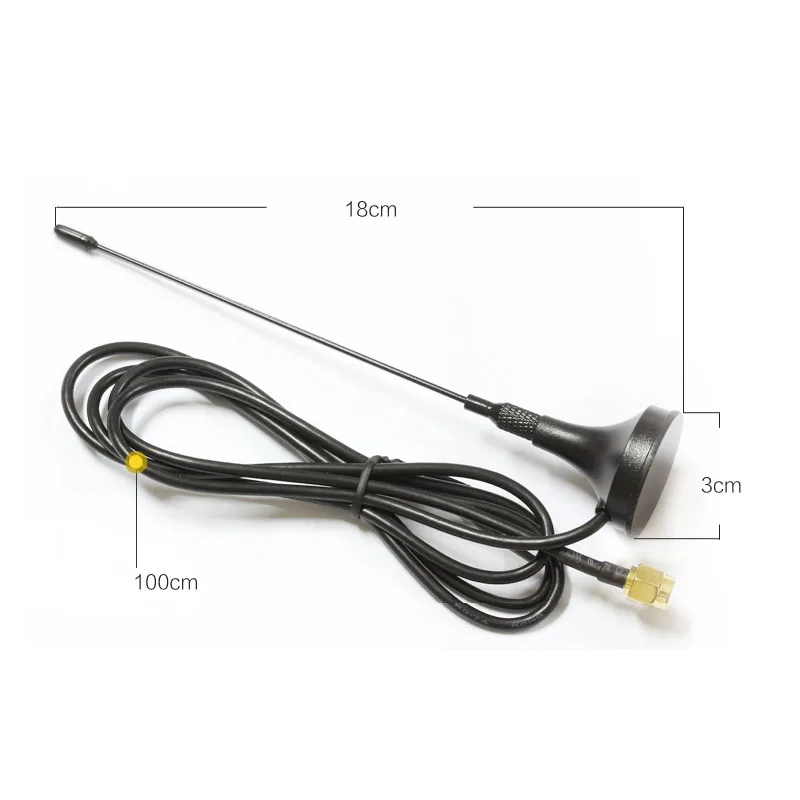 433Mhz antenna sma antenna lora antenna 3dbi SMA Plug with Magnetic Base 1m 2m 3m Cable 3