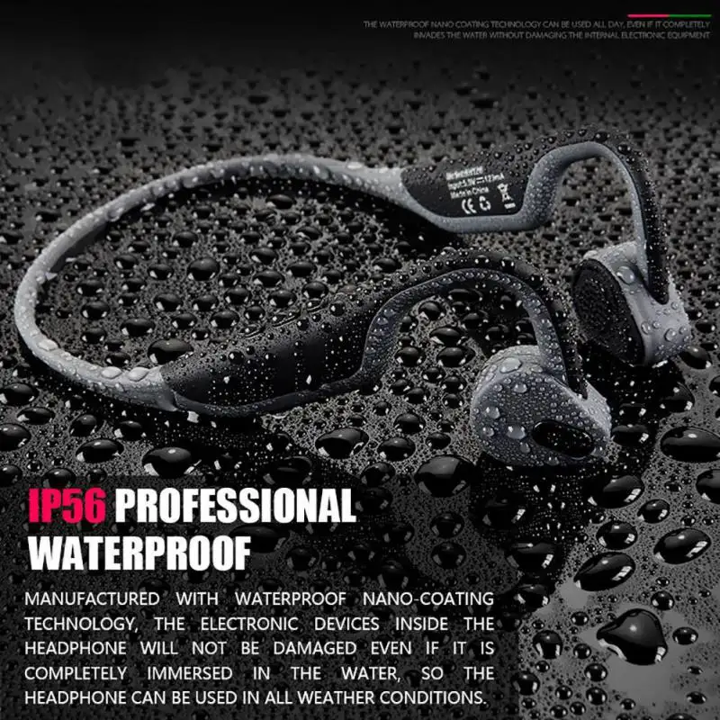 

Portable Headphones Wireless 5.0 Bluetooth Headsets Bone Conduction Stereo Sport Headphone Mic Fashion Earphones Headset
