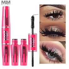 4D шелк Тушь для ресниц тушь для ресниц Макияж новые длинные керлинг черный водостойкие волокно Тушь для ресниц бренд Milemei
