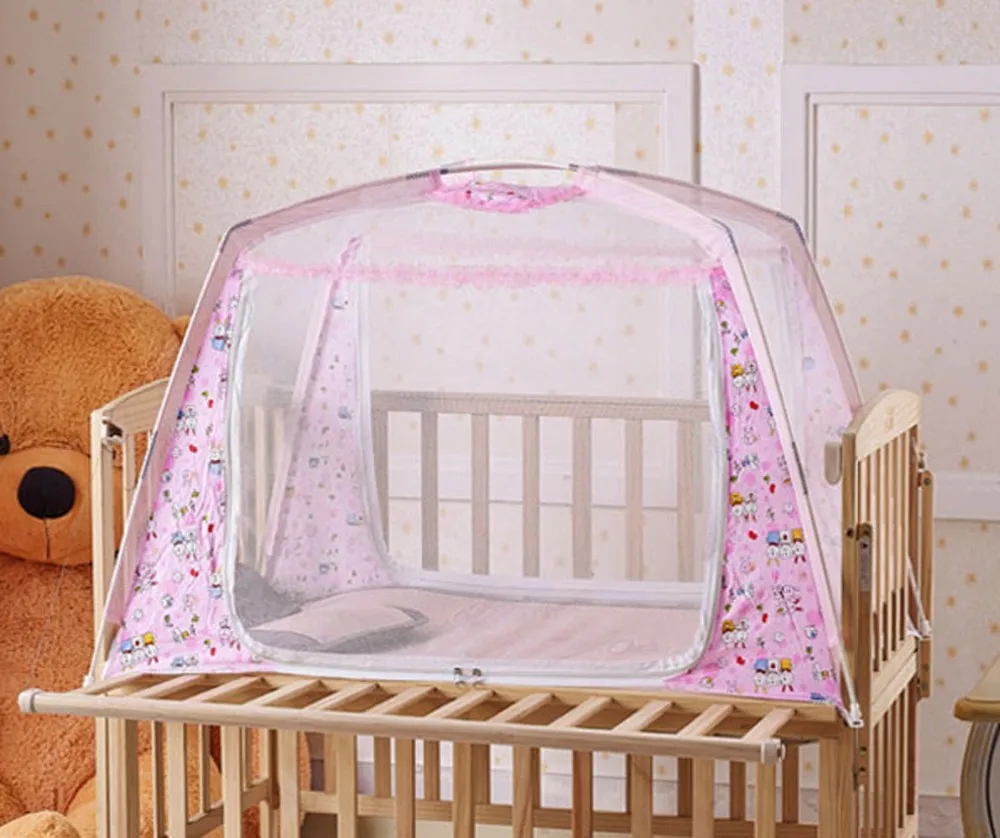 Portable Baby Kids Toddler Nursery Bed Canopy Crib Cot Mosquito