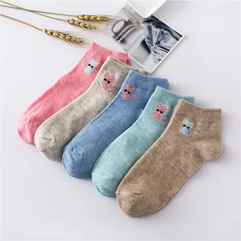 

Fashion Autumn Winter Short Socks Cartoon Cat Design Funny Socks Cotton Warm Socks For Women New Design Christmas Socks