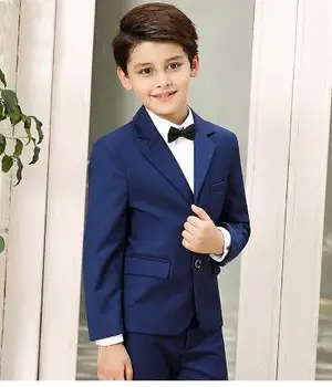 

2020 high quality Formal wedding suits set for boy children's costume performance clothing boy suits wash dress black/ blue /red