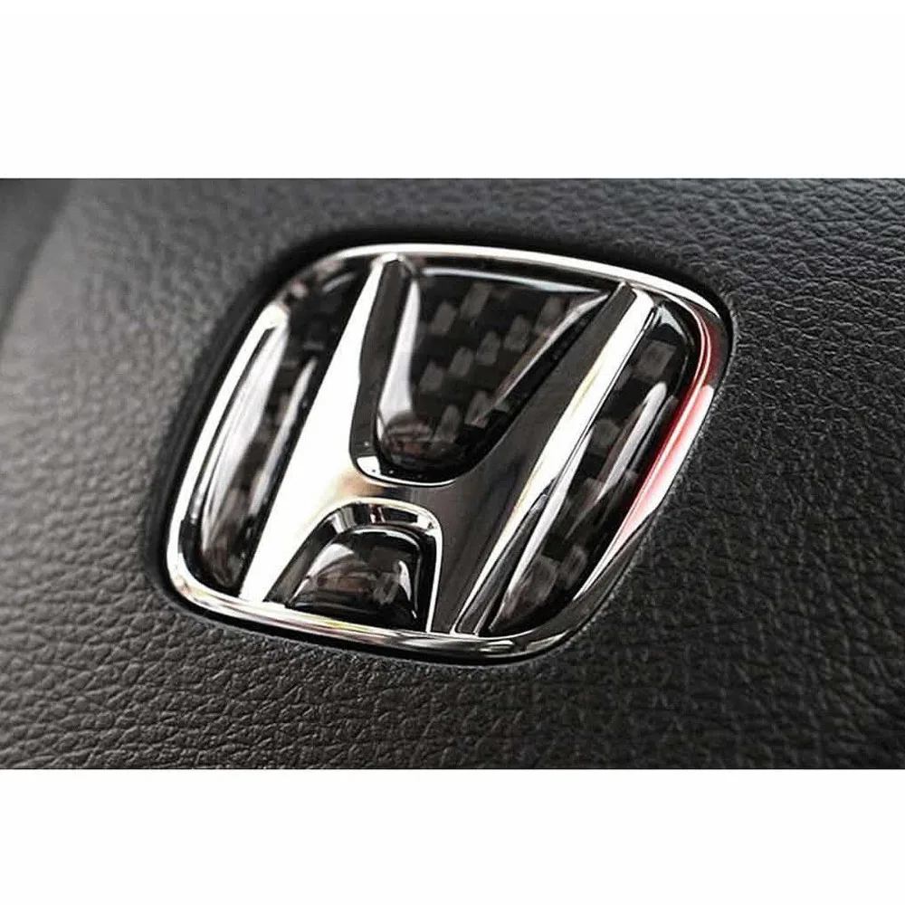 Автомобильный руль центр Логотип Эмблема отделка углеродного волокна наклейка для Honda Civic Accord CRV