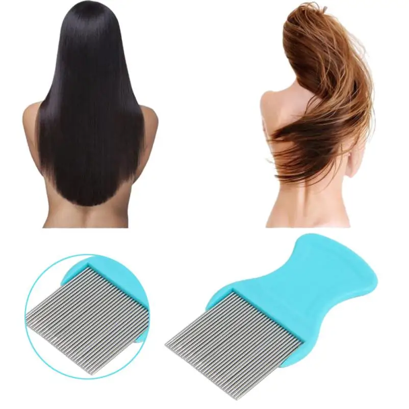 

Hair Lice Comb Brushes Terminator Fine Egg Dust Nit Free Removal Stainless Steel #Y