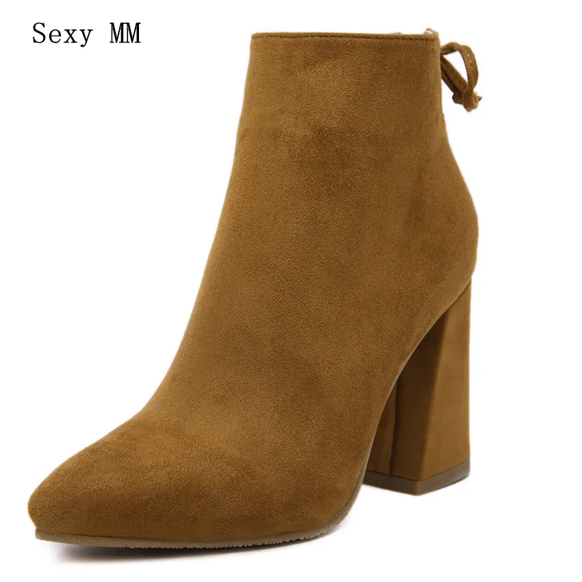 

Autumn Winter High Quality Short Boots Thick High Heel Boots High Heels Martin Boots Scrub Women Ankle Boots botas de mujer