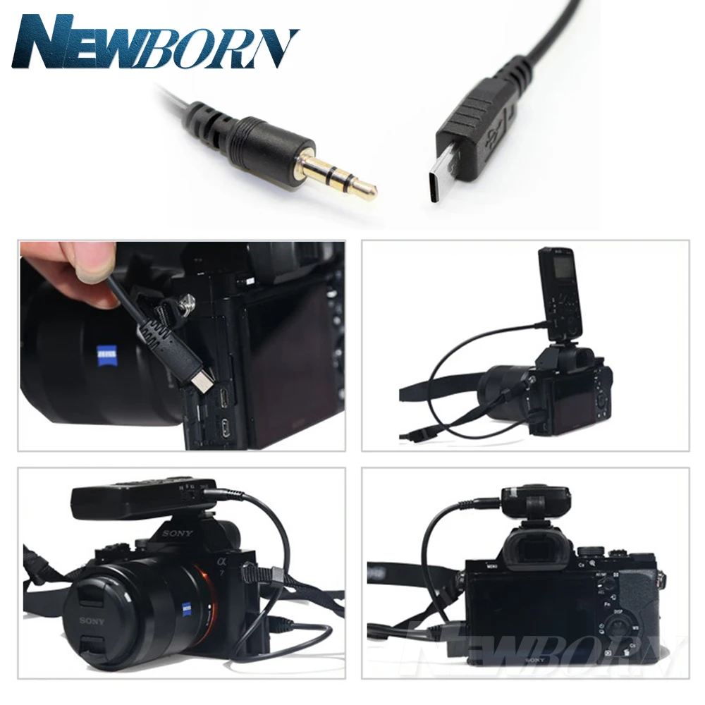 2.5mm-S2 Remote Control Shutter Connect Cable Cord for Sony A58 A7R A7 A7II A7RII A7SII A7S A6000 A5000 A5100 A3000 A6300