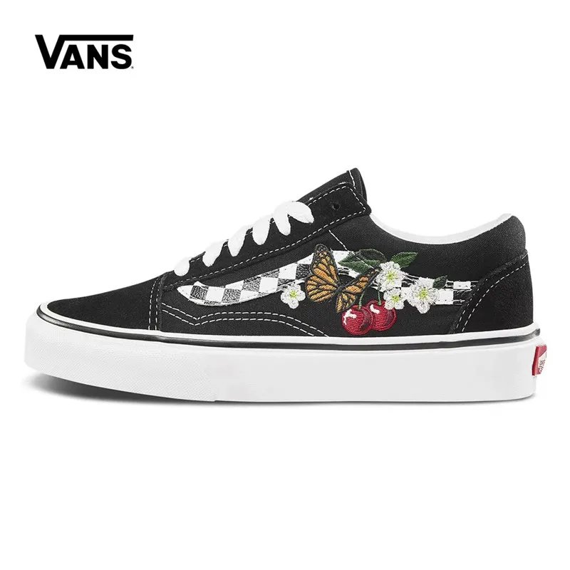 

Original VANS OLD SKOOL Skateboarding Shoes Sneakers Classics Black Color VANS Off The Wall Women's Sports Shoes VN0A38G1I5Z V23
