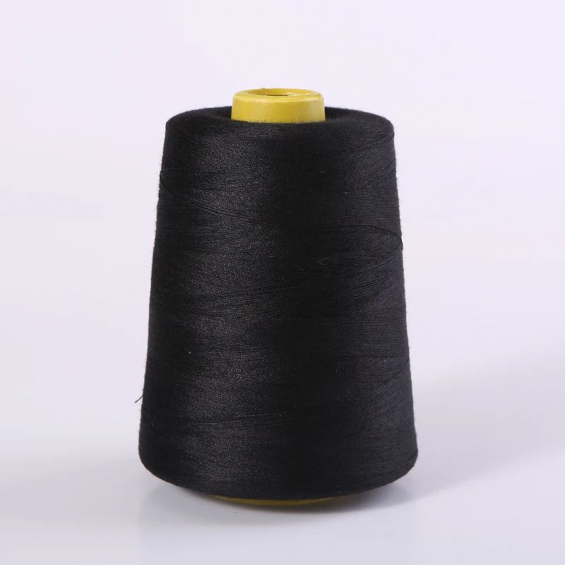

8000 Yards Industrial Overlock Sewing Machine Polyester Thread Sewing Line Black