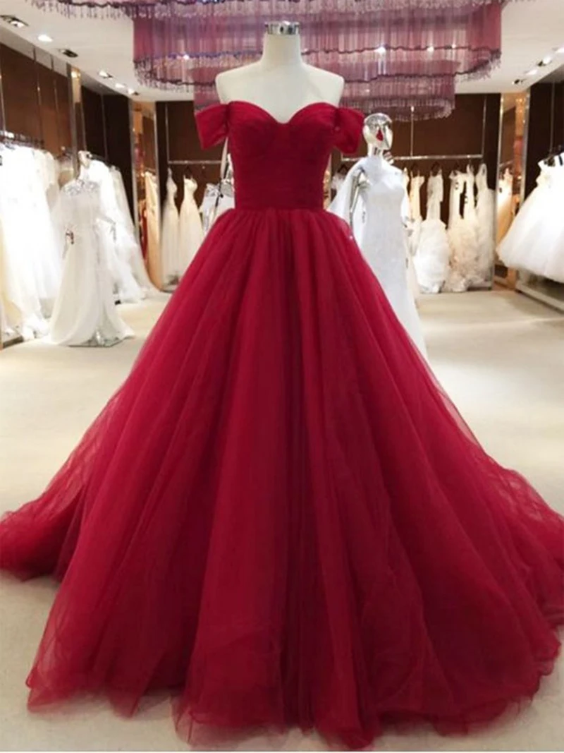 

Real Sample Arabic Style Dubai Women Formal Gown Abendkleider Elegant Sweetheart Neck Cap Sleeve A-line Red Evening Dresses 2019