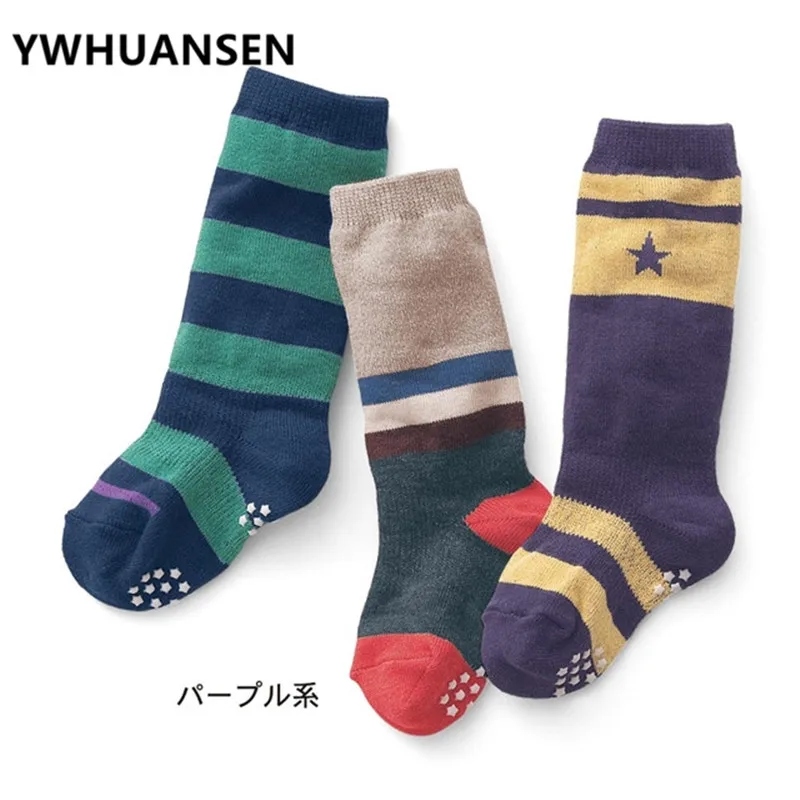 YWHUANSEN 3 пар/лот милые Мультяшные гольфы для девочек популярные колготки мальчиков