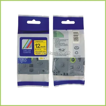 

TZe-FX25124mm black on white TZ laminated Flexible tape cartridge