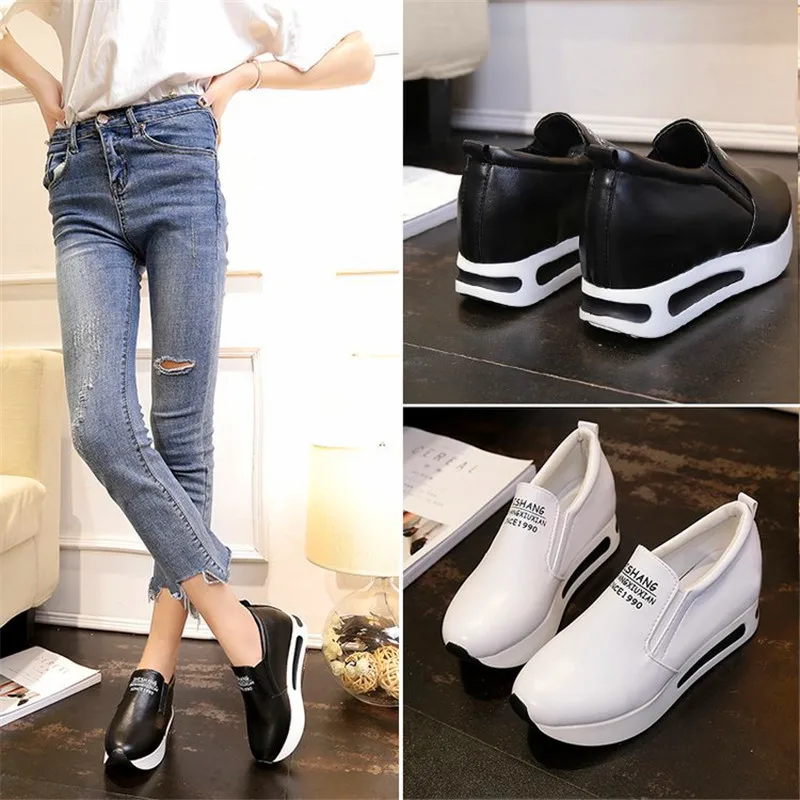 

In the Spring and Autumn Season, women's shoes casual cake slope white shoes on the Korean version